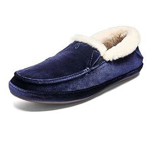 OluKai Ku'una Lanui Women's Slipper, Trench Blue/Trench Blue, 11